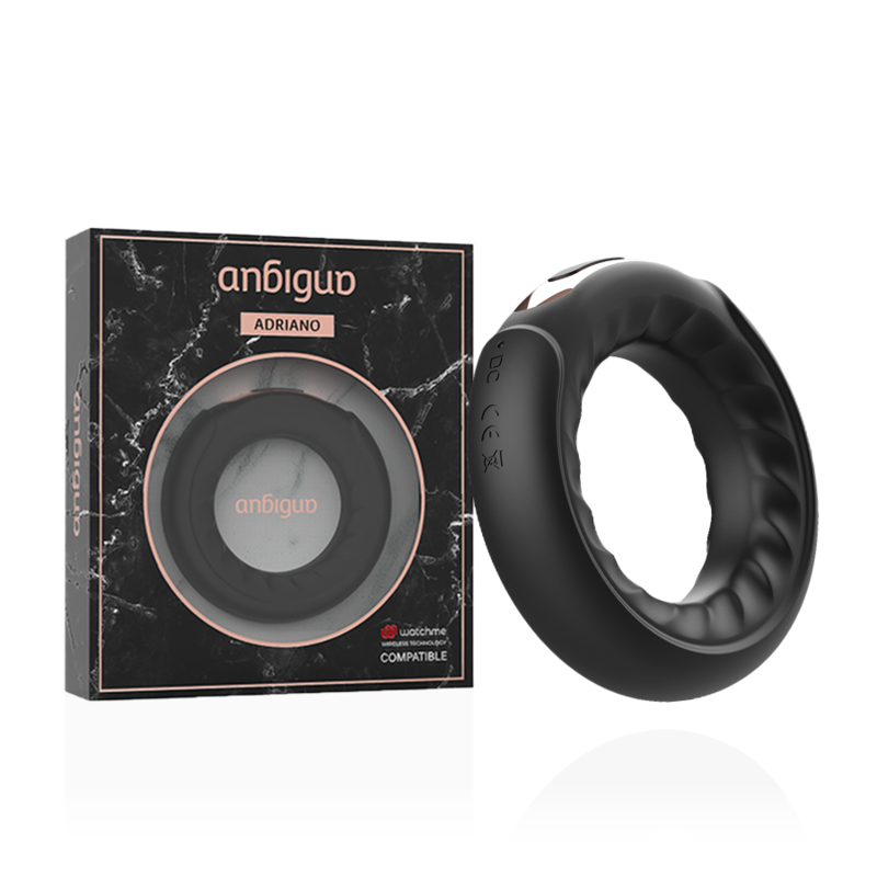 Anbiguo - Anello Vibrante Adriano Compatibile Con Tecnologia Wireless Watchme